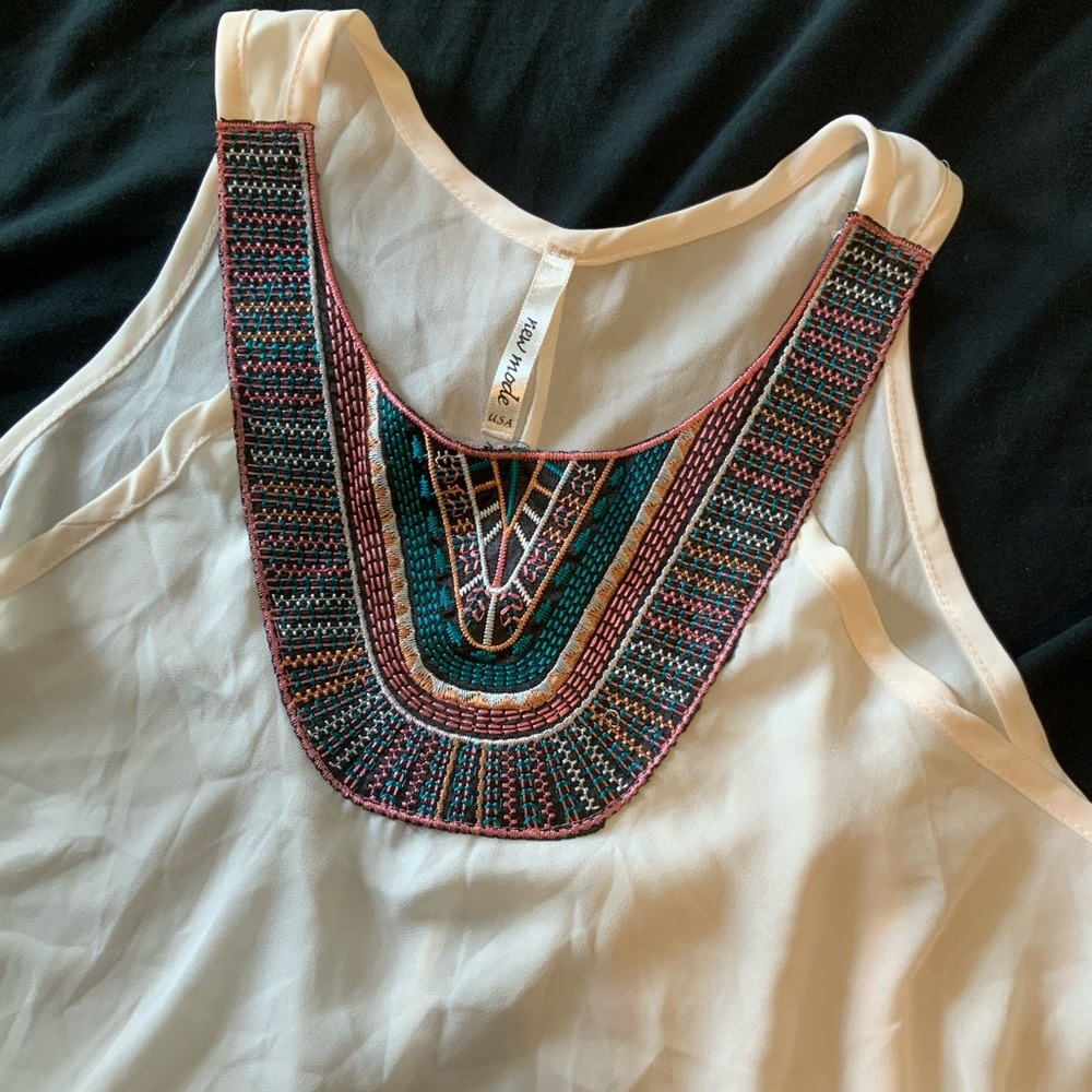 New Made Embroidered Tank